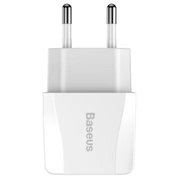 Адаптер питания Baseus на 2 USB 2.1A 10,5W с быстрой зарядкой CCALL-MN02 White EU 2