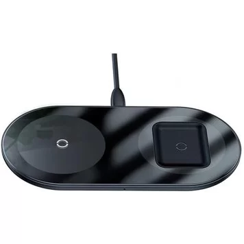 Беспроводное зарядное устройство Baseus Simple 2in1 18W WXJK-01 Black 2