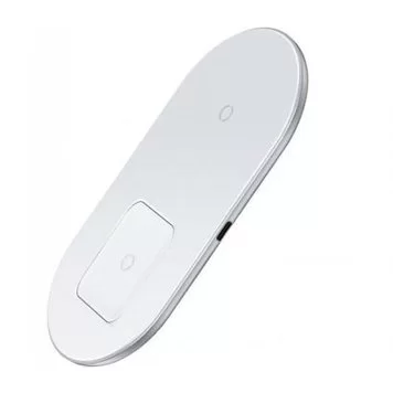 Беспроводное зарядное устройство Baseus Simple 2in1 18W WXJK-02 White 3