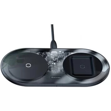 Беспроводное зарядное устройство Baseus Simple 2in1 18W WXJK-A01 Black 2
