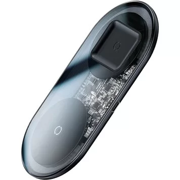 Беспроводное зарядное устройство Baseus Simple 2in1 18W WXJK-A01 Black 3