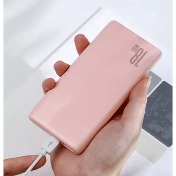 Беспроводной внешний аккумулятор Baseus Bipow Quick Charge Power Bank PD+QC PPDML-04 10000mAh 18W Pink 4
