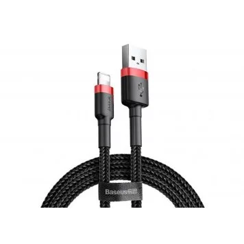 Кабель Baseus cafule Cable USB For lightning 2.4A 1M CALKLF-B19 Red Black 2