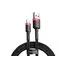 Кабель Baseus cafule Cable USB For lightning 2.4A 1M CALKLF-B19 Red Black 2