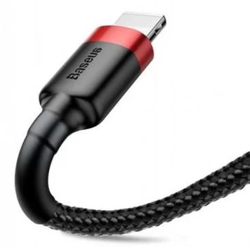 Кабель Baseus cafule Cable USB For lightning 2.4A 1M CALKLF-B19 Red Black 3