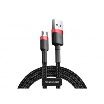 Кабель Baseus cafule Cable USB For Micro 2.4A 1M CAMKLF-B91 Red Black 1