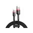 Кабель Baseus cafule Cable USB For Micro 2.4A 1M CAMKLF-B91 Red Black 1