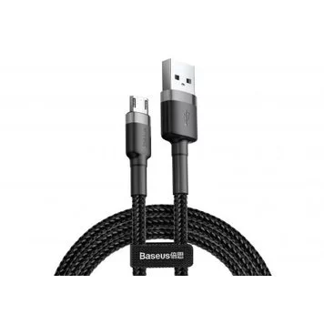 Кабель Baseus cafule Cable USB For Micro 2.4A 1M CAMKLF-BG1 Gray Black 1