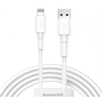 Кабель Baseus Mini White Cable USB For iP 2.4A 1m CALSW-02 White 1