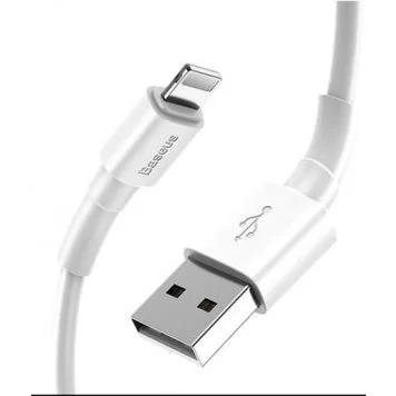 Кабель Baseus Mini White Cable USB For iP 2.4A 1m CALSW-02 White 2