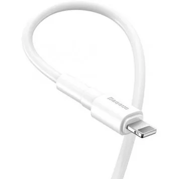 Кабель Baseus Mini White Cable USB For iP 2.4A 1m CALSW-02 White 3