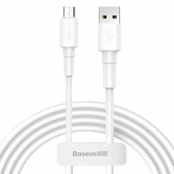 Кабель Baseus Mini White Cable USB For Micro 2.4A 1m CAMSW-02 White 1