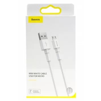 Кабель Baseus Mini White Cable USB For Micro 2.4A 1m CAMSW-02 White