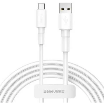 Кабель Baseus Mini White Cable USB For Type-C 3A 2.4A 1m CATSW-02 White 1