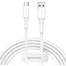 Кабель Baseus Mini White Cable USB For Type-C 3A 2.4A 1m CATSW-02 White 1