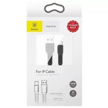 Кабель Baseus tough series cable USB For IP 2A 1M CALZY-B01 Black