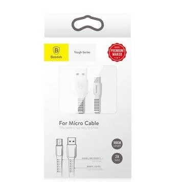 Кабель Baseus tough series cable USB For IP 2A 1M CALZY-B02 White
