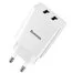 Сетевое зарядное устройство Baseus Speed Mini Dual U Charger 10.5W CCFS-R02 White EU 2