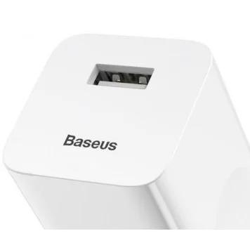 Сетевое зарядное устройство быстрое QC 3.0 Baseus CCALL-BX02 White EU 2
