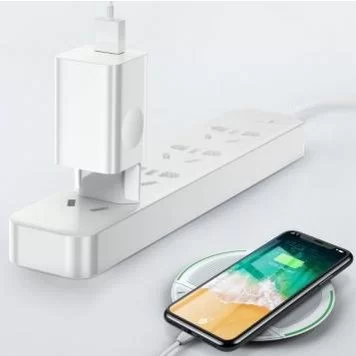 Сетевое зарядное устройство быстрое QC 3.0 Baseus CCALL-BX02 White EU 3
