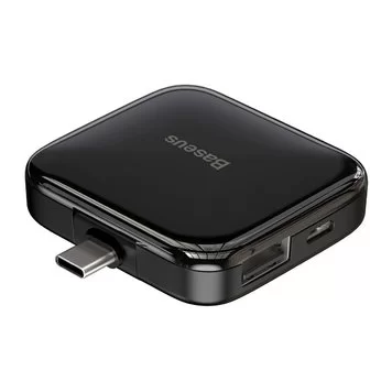 Хаб Baseus Fully Folded Portable 4-in-1 Type-C to 4xUSB2.0 CAHUB-DW01 Black 1