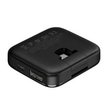 Хаб Baseus Fully Folded Portable 4-in-1 Type-C to 4xUSB2.0 CAHUB-DW01 Black 3