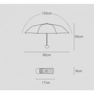 Зонт Xiaomi zuotou fashionable umbrella Black-4 NEW 11