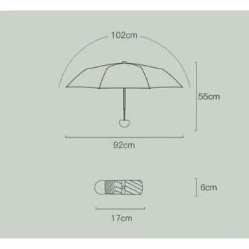 Зонт Xiaomi zuotou fashionable umbrella Dark Green-2 NEW 11
