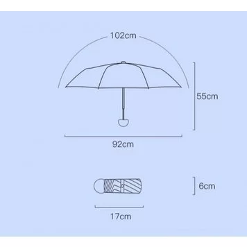 Зонт Xiaomi zuotou fashionable umbrella color of Mark Sky-3 NEW 10