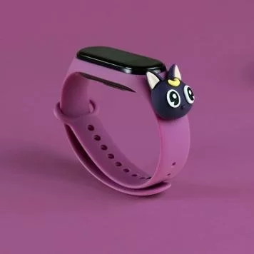 Ремешок Cartoon Heroes Mi Band 5 Рurple 1
