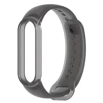Ремешок Clear Soft Matt Mi Band 5 Black 1