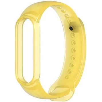 Ремешок Clear Soft Matt Mi Band 5 Yellow 1