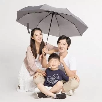 Зонт автоматический Xiaomi 90 Points Automatic Umbrella With LED Flashlight Gray 90COTNT2008U-GY00-OS 2