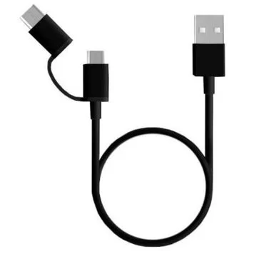 Кабель 2 в 1 USB Type-C Micro Xiaomi ZMI 100cm black (AL501) 1