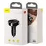 FM модулятор Bluetooth Baseus FM Launcher Standart Edition 2.4A 2USB CCTM-01 Black 3