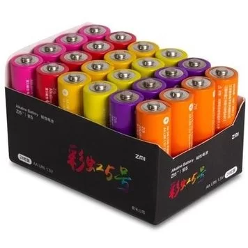 Батарейки алкалиновые ZMI Rainbow ZI5 AA LR6 (24шт) 2