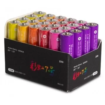 Батарейки алкалиновые ZMI Rainbow ZI7 AAA LR03 (24шт) 1