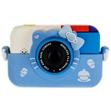 Детский фотоаппарат Хеллоу Китти Children`s fun цифровой 28 Мп 1080FHD Blue 1