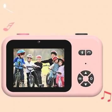 Детский цифровой фотоаппарат HRS X17 с селфи камерой pink 2