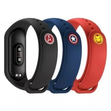 Ремешок для Mi band 3 4 Avengers Edition all 2