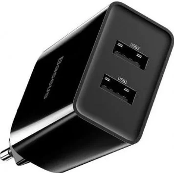 Сетевое зарядное устройство Baseus Speed Mini Dual U Charger 10.5W CCFS-R01 Black EU 4