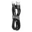 Кабель Baseus cafule Cable USB For Lightning 2.4A 1M CALKLF-BG1 Gray Black 1
