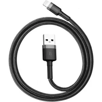 Кабель Baseus cafule Cable USB For Lightning 2.4A 1M CALKLF-BG1 Gray Black 2