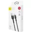 Кабель Baseus cafule Cable USB For Lightning 2.4A 1M CALKLF-BG1 Gray Black 3