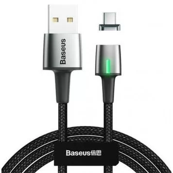Кабель магнитный Baseus Zinc Magnetic Cable For USB Type-C 3A 1м CATXC-B01 Black 1