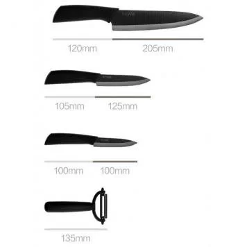 Набор керамических ножей Xiaomi Huo Hou Nano Ceramic Knife Черный 1