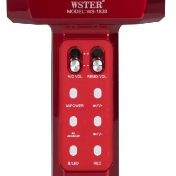 Караоке-микрофон Wster WS-1828 Original Red 3