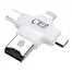 Картридер  универсальный  FlashDrive USB - Micro - Type C - Iphone Black 2