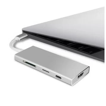 Многофункциональный адаптер Converter Type-c mini HDMI Hub VT101 2
