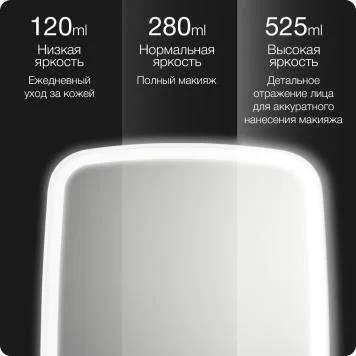 Зеркало для макияжа Xiaomi Jordan Judy LED Makeup  Mirror NV505 с подсветкой 3 цвета 8